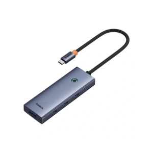 HUB 5w1 Baseus UltraJoy 5-Port USB-C / 4xUSB-A 3.0, USB-C PD Szary HUB 5w1 Baseus UltraJoy 5-Port USB-C / 4xUSB-A 3.0, USB-C PD Szary
