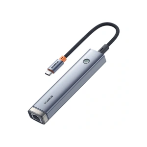 HUB 5w1 Baseus Ultra Joy USB-C / HDMI 2xUSB3.0, USB-C PD, RJ45 (szary) HUB 5w1 Baseus Ultra Joy USB-C / HDMI 2xUSB3.0, USB-C PD, RJ45 (szary)