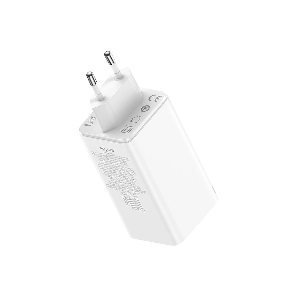 Ładowarka sieciowa Baseus GaN6 Pro 2xUSB-C, 2xUSB-A 100W (biała)