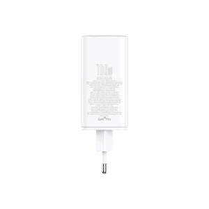 Ładowarka sieciowa Baseus GaN6 Pro 2xUSB-C, 2xUSB-A 100W (biała)
