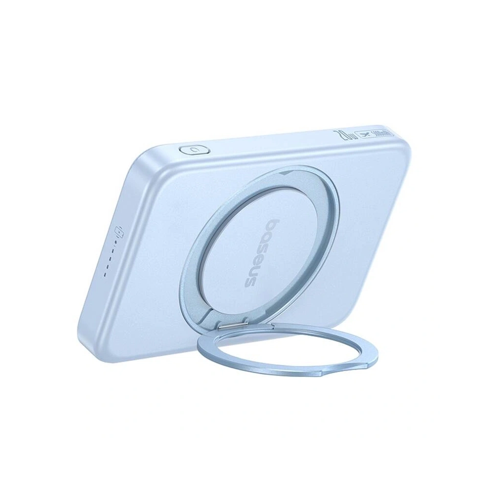 Powerbank Baseus ze stojakiem PicoGo Qi2 5000mAh 20W (niebieski)