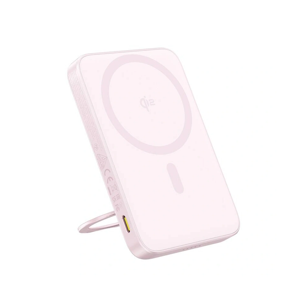 Powerbank Baseus ze stojakiem PicoGo Qi2 5000mAh 20W (różowy)