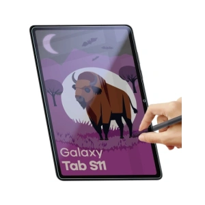 Prywatyzujące szkło hybrydowe Bizon Glass Tab Mule Shadow do Samsung Galaxy Tab S11 matowe