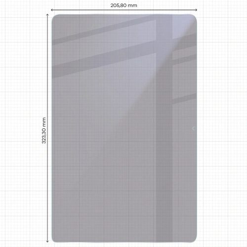 Prywatyzujące szkło hybrydowe Bizon Glass Tab Mule Shadow do Samsung Galaxy Tab S11 Ultra matowe
