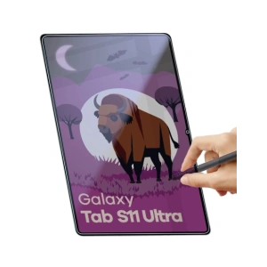 Prywatyzujące szkło hybrydowe Bizon Glass Tab Mule Shadow do Samsung Galaxy Tab S11 Ultra matowe