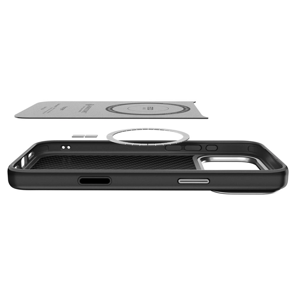 Etui Spigen Enzo Aramid T Mag MagSafe do Apple iPhone 17 Pro Black/silver