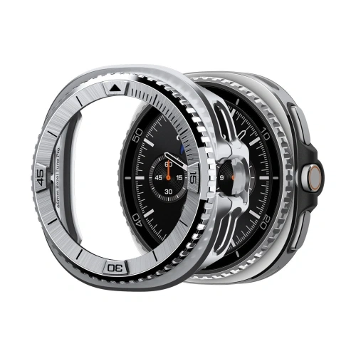 Nakładka Spigen Bezel Tune Pro Pilot do Samsung Galaxy Watch 8 Classic 46mm Silver