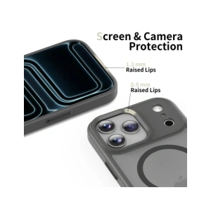 Etui Tech-Protect Magmat MagSafe do Apple iPhone 17 Pro Max Matte Crayon Grey