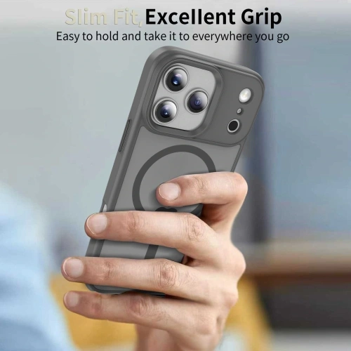 Etui Tech-Protect Magmat MagSafe do Apple iPhone 17 Pro Max Matte Crayon Grey