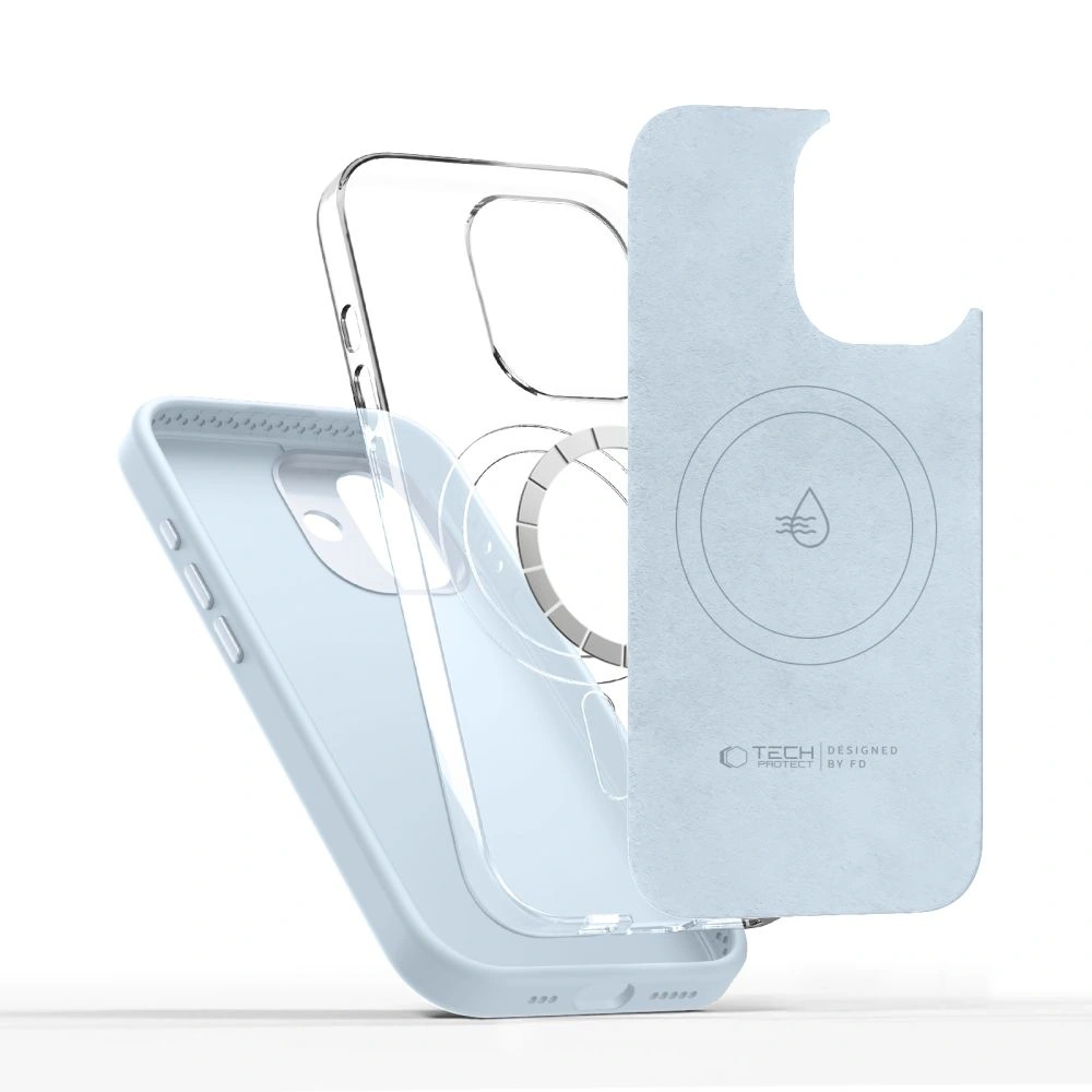 Etui Tech-Protect Uniq MagSafe do Apple iPhone 17 Mist Blue