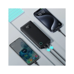 Powerbank Baseus Airpow Lite 10000mAh 15W z kablem Baseus Simple USB-C 30cm czarny