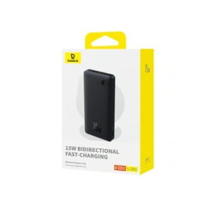 Powerbank Baseus Airpow Lite 10000mAh 15W z kablem Baseus Simple USB-C 30cm czarny