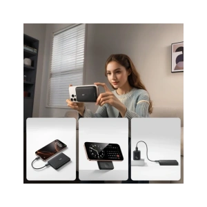 Powerbank Baseus EnerFill FT11 10000mAh 27W MagSafe, do Apple Watch i smartfonów z kablem USB-C 20V/3A 30 cm czarny