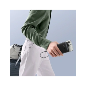 Powerbank Baseus Bipow 2 10000mah 20W z cyfrowym wyświetlaczem + wbudowany kabel USB-C czarny