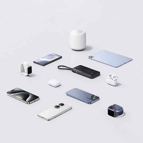 Powerbank Baseus Bipow 2 10000mah 20W z cyfrowym wyświetlaczem + wbudowany kabel USB-C czarny