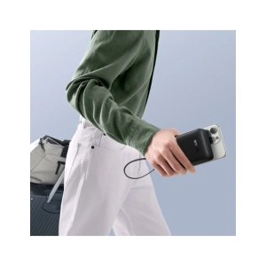 Powerbank Baseus Bipow 2 20000mah 20W z cyfrowym wyświetlaczem + wbudowany kabel USB-C czarny