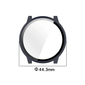 Etui ze szkłem do zegarka Bizon Case+Glass Watch do Garmin Venu 4 41mm ciemnoniebieskie