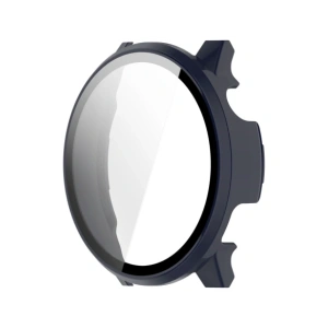 Etui ze szkłem do zegarka Bizon Case+Glass Watch do Garmin Venu 4 41mm ciemnoniebieskie