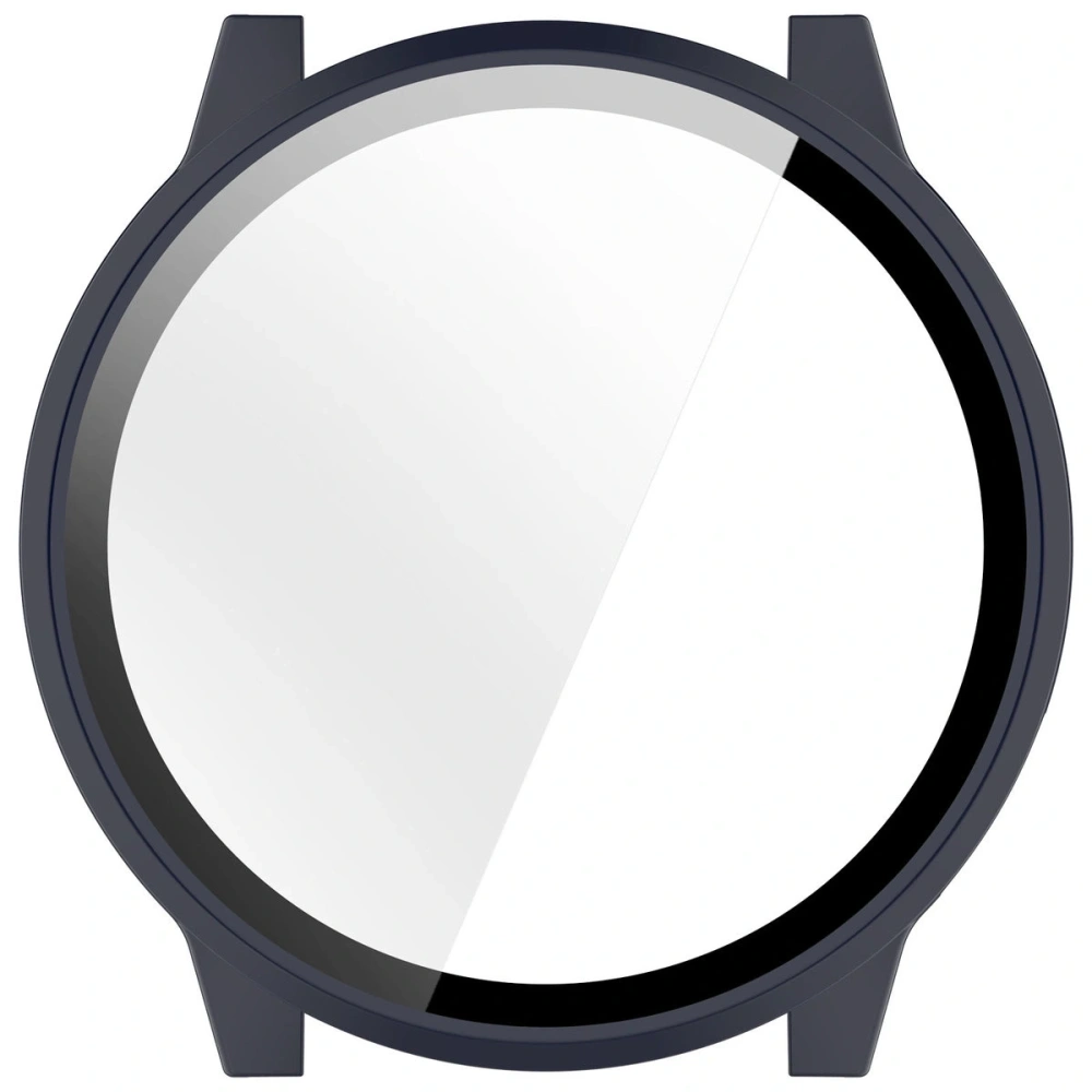 Etui ze szkłem do zegarka Bizon Case+Glass Watch do Garmin Venu 4 41mm ciemnoniebieskie