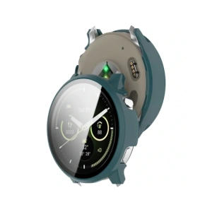 Etui ze szkłem do zegarka Bizon Case+Glass Watch do Garmin Venu 4 41mm zielone