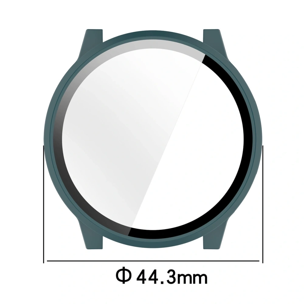 Etui ze szkłem do zegarka Bizon Case+Glass Watch do Garmin Venu 4 41mm zielone