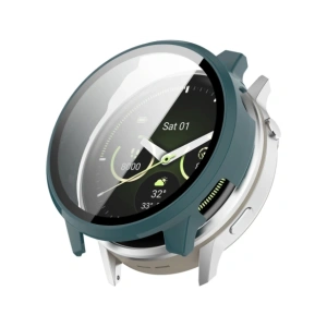 Etui ze szkłem do zegarka Bizon Case+Glass Watch do Garmin Venu 4 41mm zielone