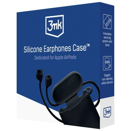 Etui 3MK Silicone AirPods Case do Apple AirPods Pro 3 czarny
