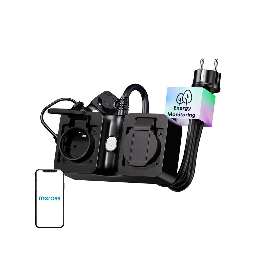 Inteligentna listwa zasilająca WiFi Meross MOP320MA-EU, zewnętrzna, IP44 (Matter)