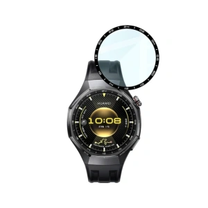 Szkło hybrydowe Bizon Glass Watch Edge Hybrid do Huawei Watch GT6 Pro 46mm czarne