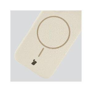 Silikonowe etui z pierścieniem magnetycznym Bizon Soft Case Magnetic do Apple iPhone Air écru