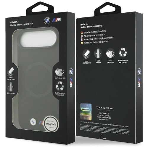 Etui BMW M FW Metal Logo MagSafe do Apple iPhone Air czarny