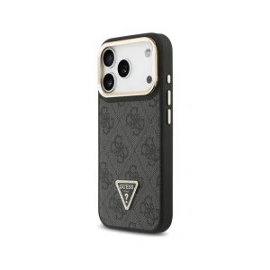 Etui Guess 4G PU Triangle Logo & Stand Camera Magsafe do Apple iPhone 17 Pro czarny