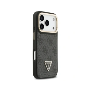 Etui Guess 4G PU Triangle Logo & Stand Camera Magsafe do Apple iPhone 17 Pro czarny