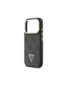Etui Guess 4G PU Triangle Logo & Stand Camera Magsafe do Apple iPhone 17 Pro czarny