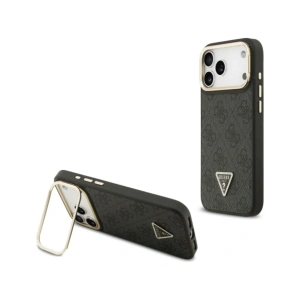 Etui Guess 4G PU Triangle Logo & Stand Camera Magsafe do Apple iPhone 17 Pro Max czarny