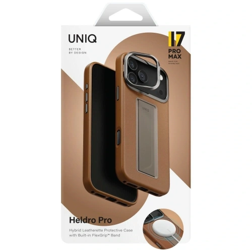 Etui UNIQ Heldro Pro do Apple iPhone 17 Pro Max Magclick Charging karmel