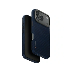 Etui UNIQ Keva EDGE do Apple iPhone 17 Pro Magclick Charging niebieski