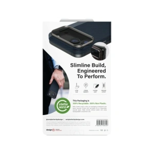 Etui UNIQ Keva EDGE do Apple iPhone 17 Pro Magclick Charging niebieski