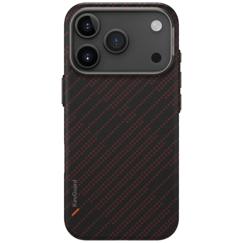 Etui UNIQ Keva EDGE do Apple iPhone 17 Pro Magclick Charging pomarańczowy