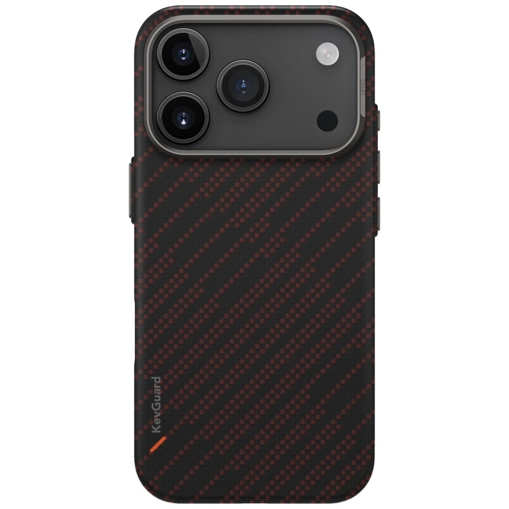 Etui UNIQ Keva EDGE do Apple iPhone 17 Pro Magclick Charging pomarańczowy