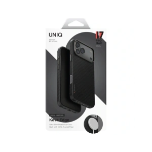 Etui UNIQ Keva EDGE do Apple iPhone 17 Pro Max Magclick Charging czarny