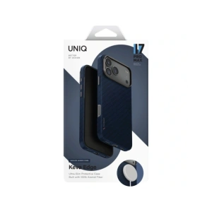 Etui UNIQ Keva EDGE do Apple iPhone 17 Pro Max Magclick Charging niebieski