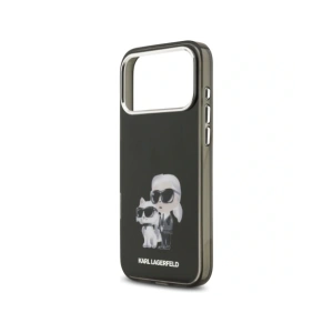 Etui Karl Lagerfeld IML Aquarelle Karl & Choupette & Logo MagSafe do Apple iPhone 17 Pro czarny