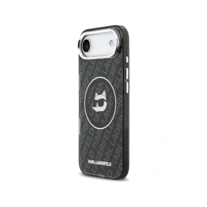 Etui Karl Lagerfeld IML Choupette Head Logo MagSafe do Apple iPhone Air czarny