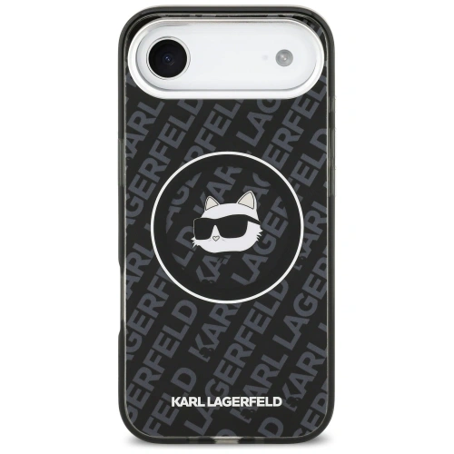 Etui Karl Lagerfeld IML Choupette Head Logo MagSafe do Apple iPhone Air czarny