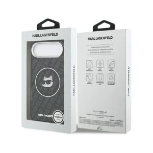 Etui Karl Lagerfeld IML Choupette Head Logo MagSafe do Apple iPhone Air czarny