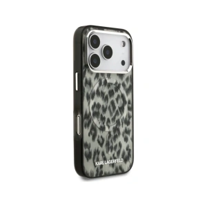 Etui Karl Lagerfeld IML Leopard Pattern MagSafe do Apple iPhone 17 Pro brązowy
