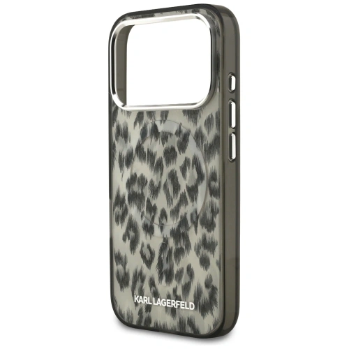 Etui Karl Lagerfeld IML Leopard Pattern MagSafe do Apple iPhone 17 Pro brązowy