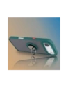 Etui z uchwytem na palec Bizon Case Hybrid Ring do Apple iPhone Air przydymione z ciemnozieloną ramką