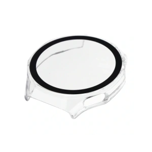 Etui ze szkłem do zegarka Bizon Case+Glass Watch do Huawei Watch GT6 Pro 46mm przeźroczyste